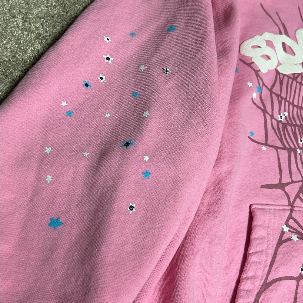 Sp5der OG Pink Web Hoodie - Picture 3 of 8